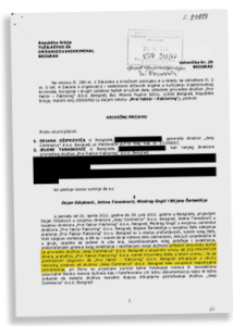 Krivična prijava protiv Jelene Tanasković